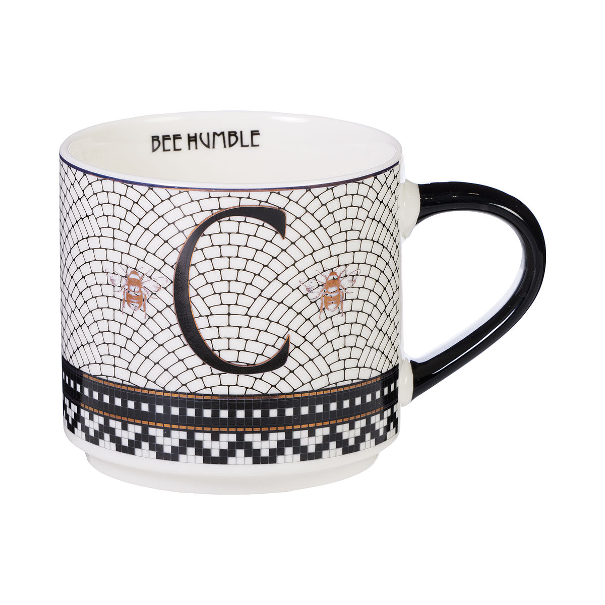 Bistro Bee Monogram Mug 370mL S/C/L