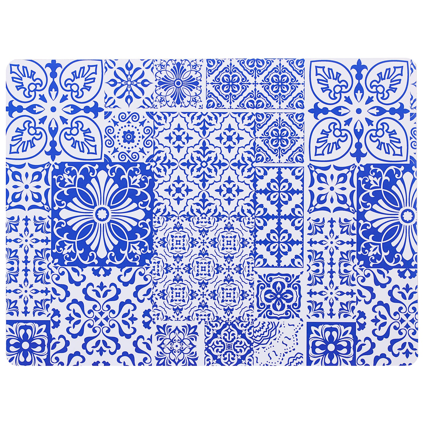 Rectangular Corkback Placemat Tile/Villea 30x50cm