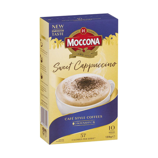 Moccona Sweet Cappuccino 139g 10pk