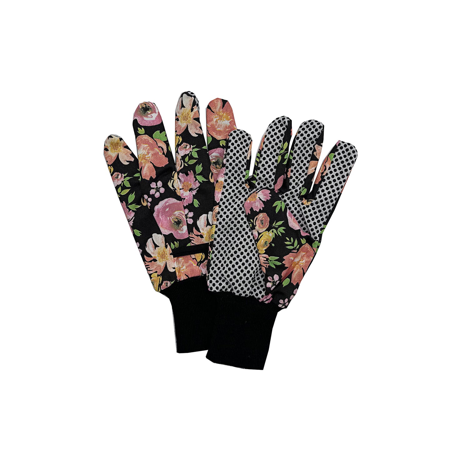 Cotton Grip Garden Gloves Medium Assorted