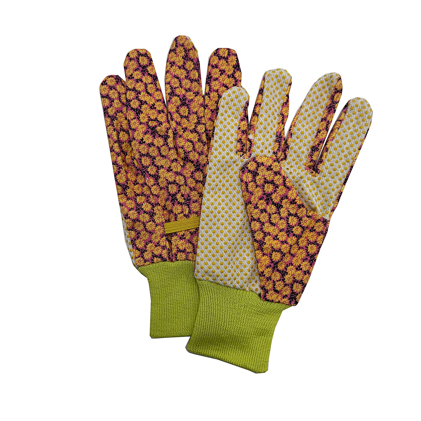 Cotton Grip Garden Gloves Medium Assorted