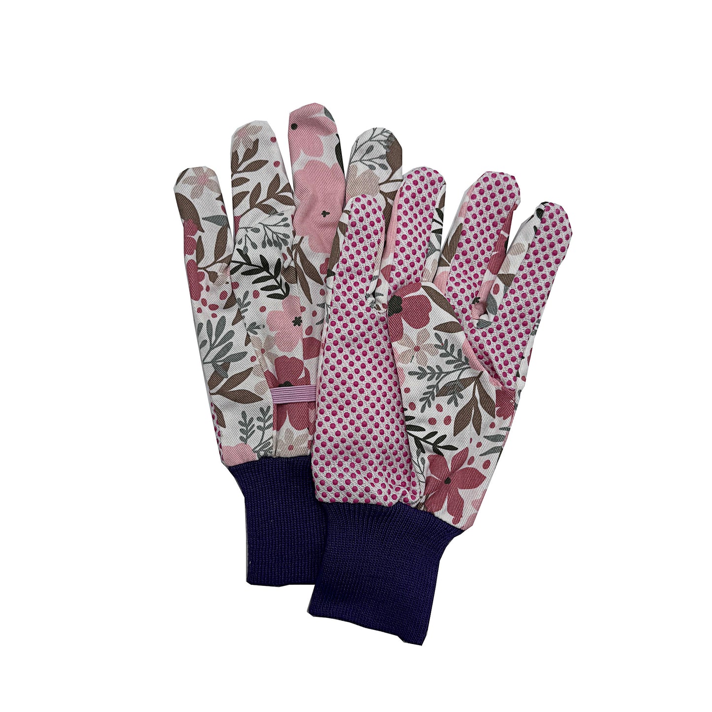 Cotton Grip Garden Gloves Medium Assorted