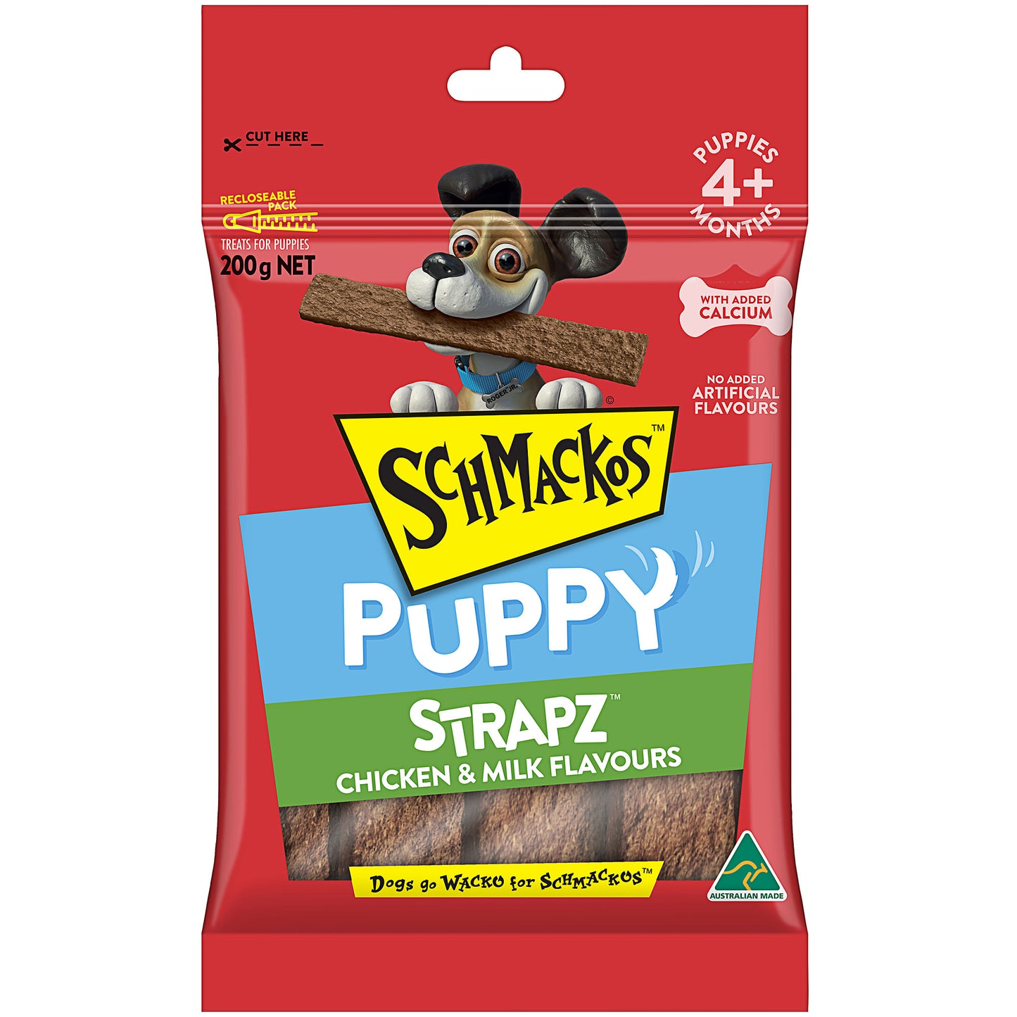 Schmackos Strapz Puppy Chicken & Milk 200g