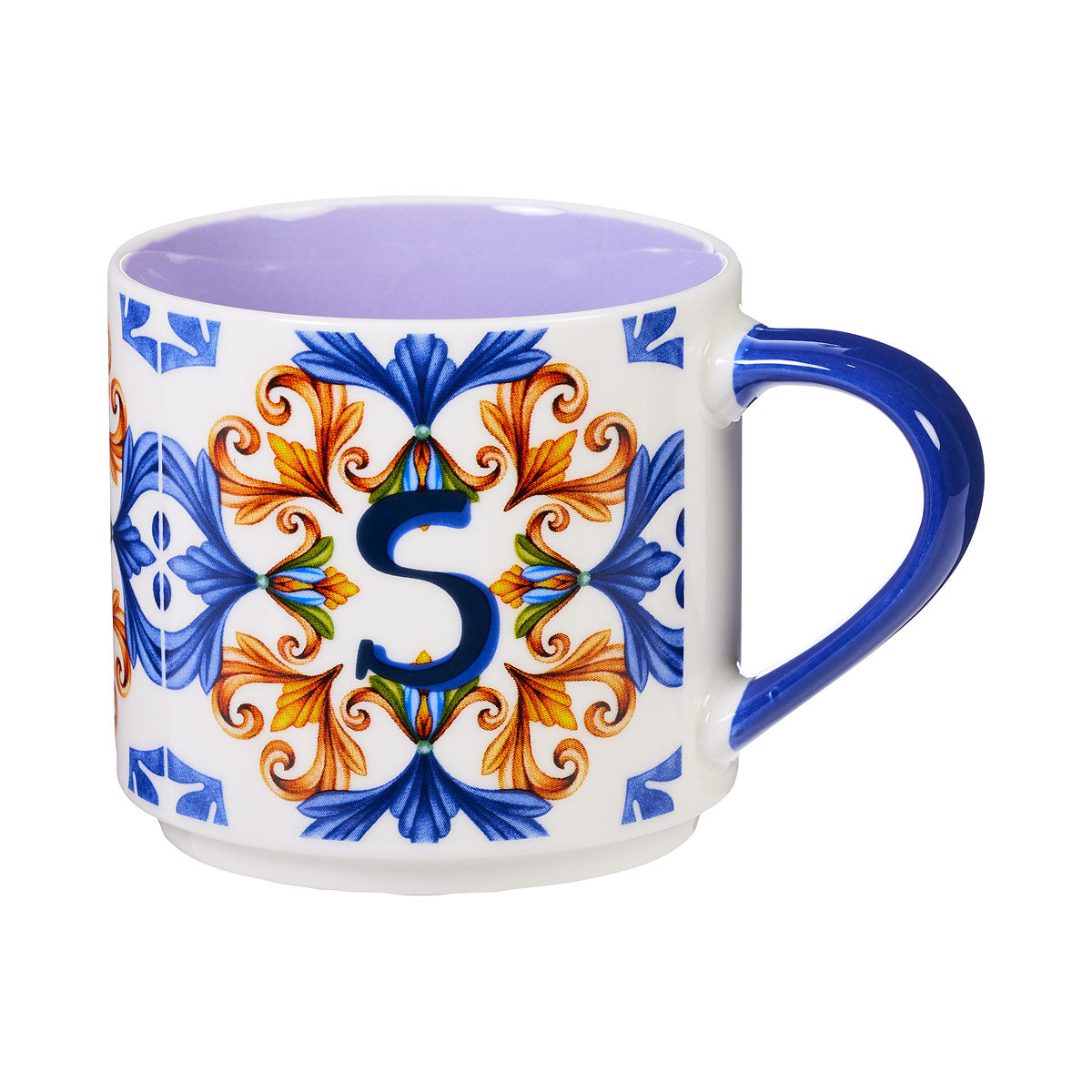 Porto Tile Monogram Mug 370mL S/C/L