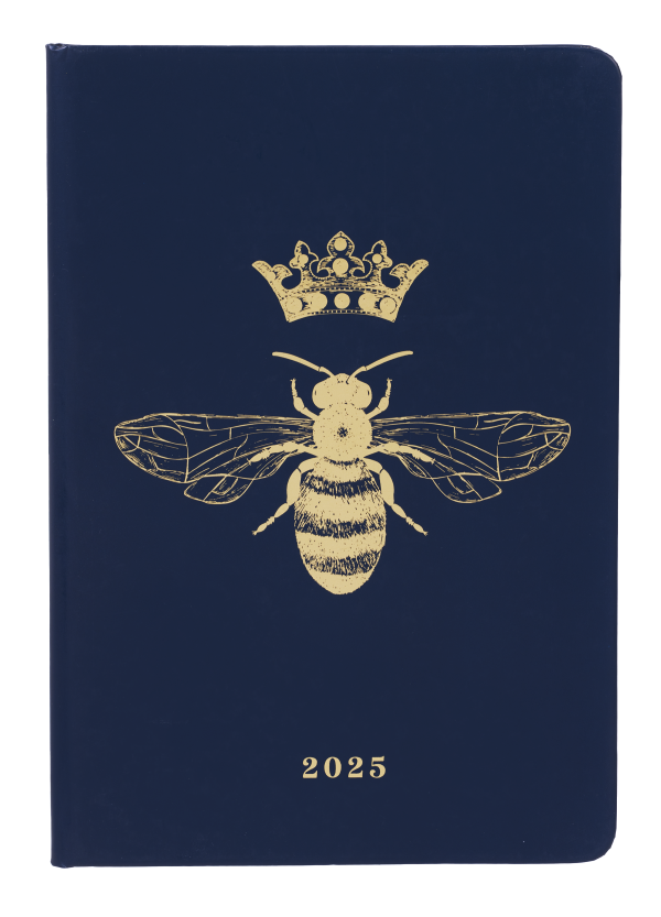 2025 Diary A5 Week to View Crown Bee