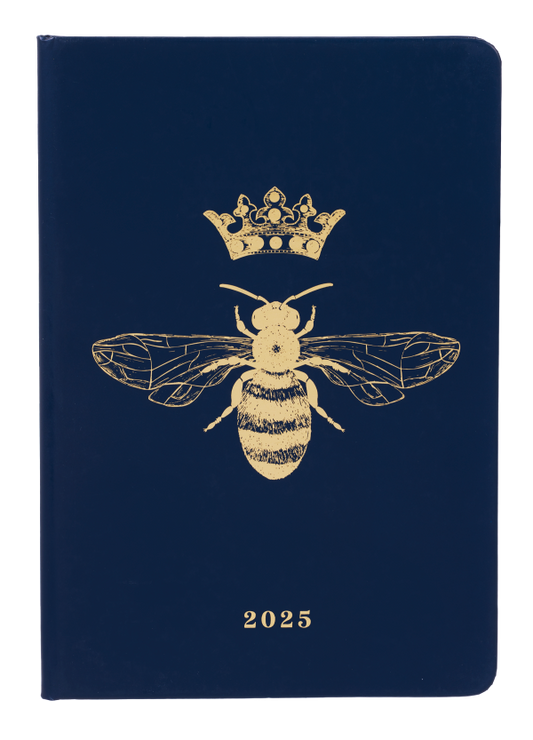 2025 Diary A5 Week to View Crown Bee