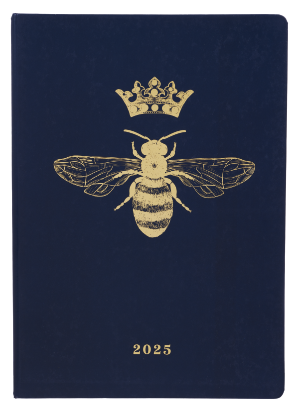 2025 Diary A4 Week to View Crown Bee