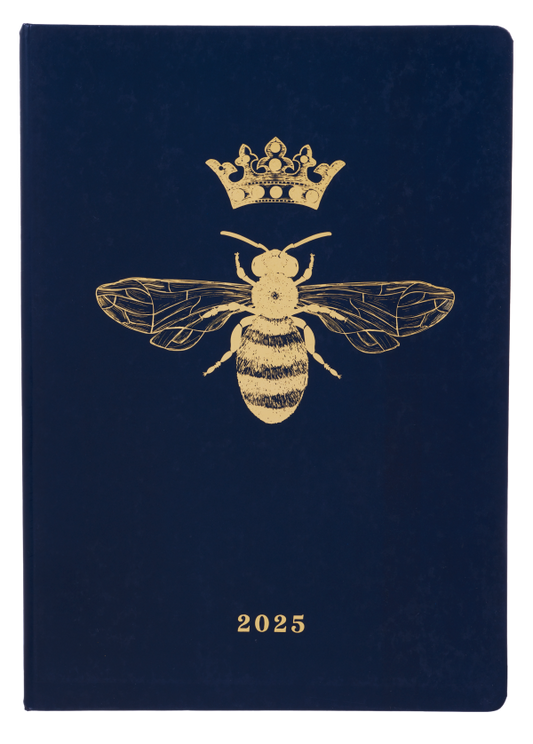 2025 Diary A4 Week to View Crown Bee