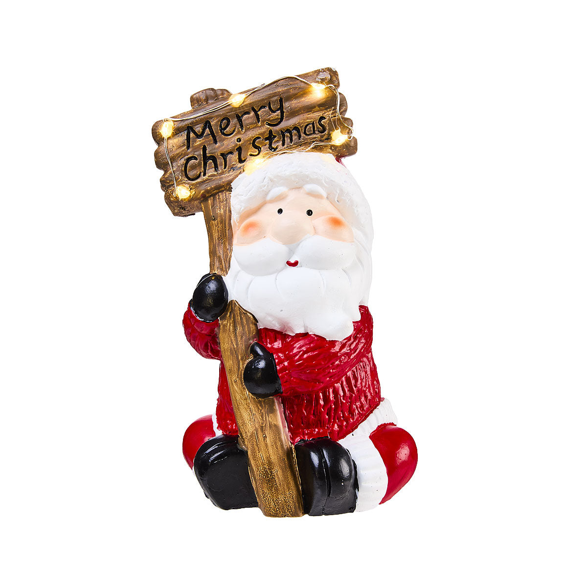 Christmas Solar Figure With Sign Assorted