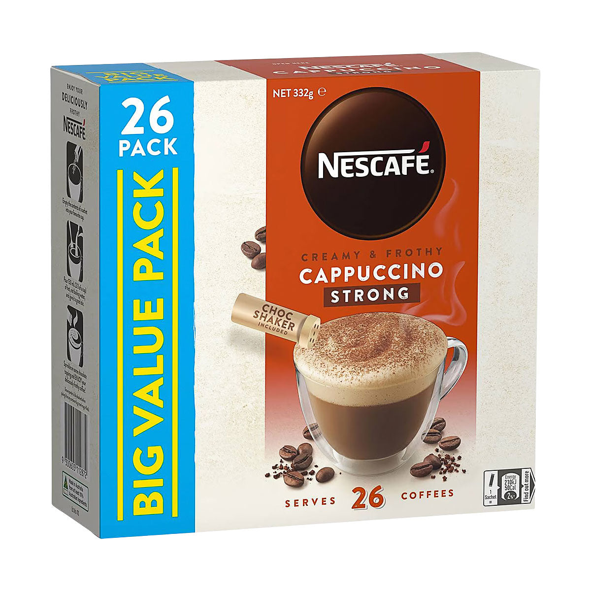 Nescafe Coffee Cappuccino Strong 26pk