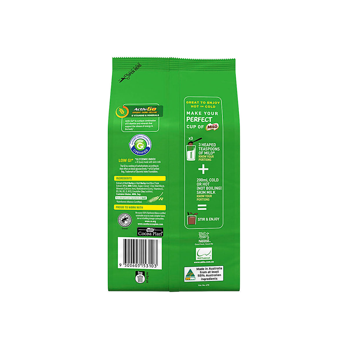 Milo Softpack 650g
