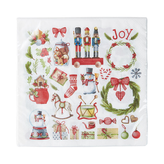 Christmas Lunch Napkin 20pk Assorted