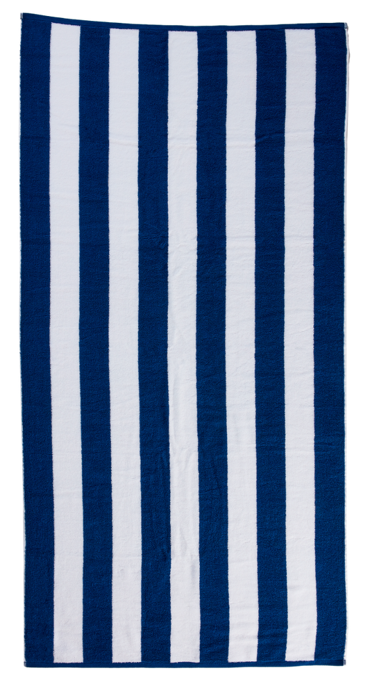 Stripe Beach Towel Blue 80x160cm