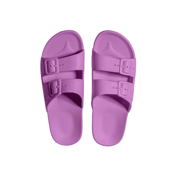 Women's Twin Strap Slides Pink