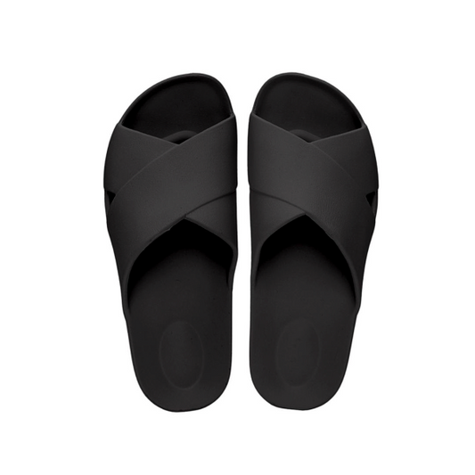 Women's Crossover Slides Black