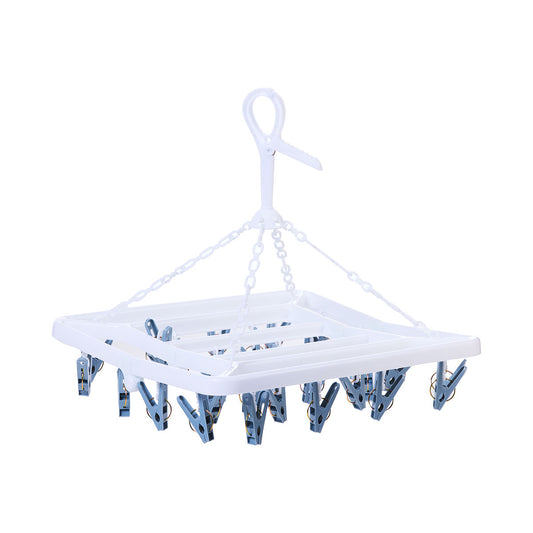 Square Foldable Airer 28 Clips