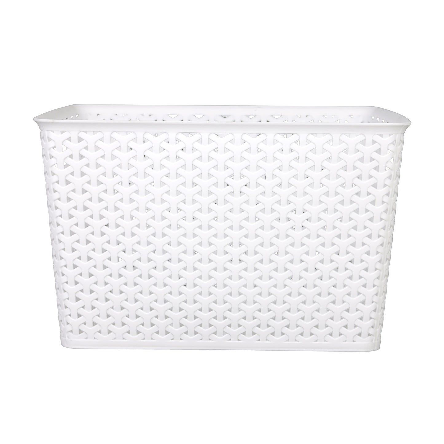 Y Weave Storage Basket White Large