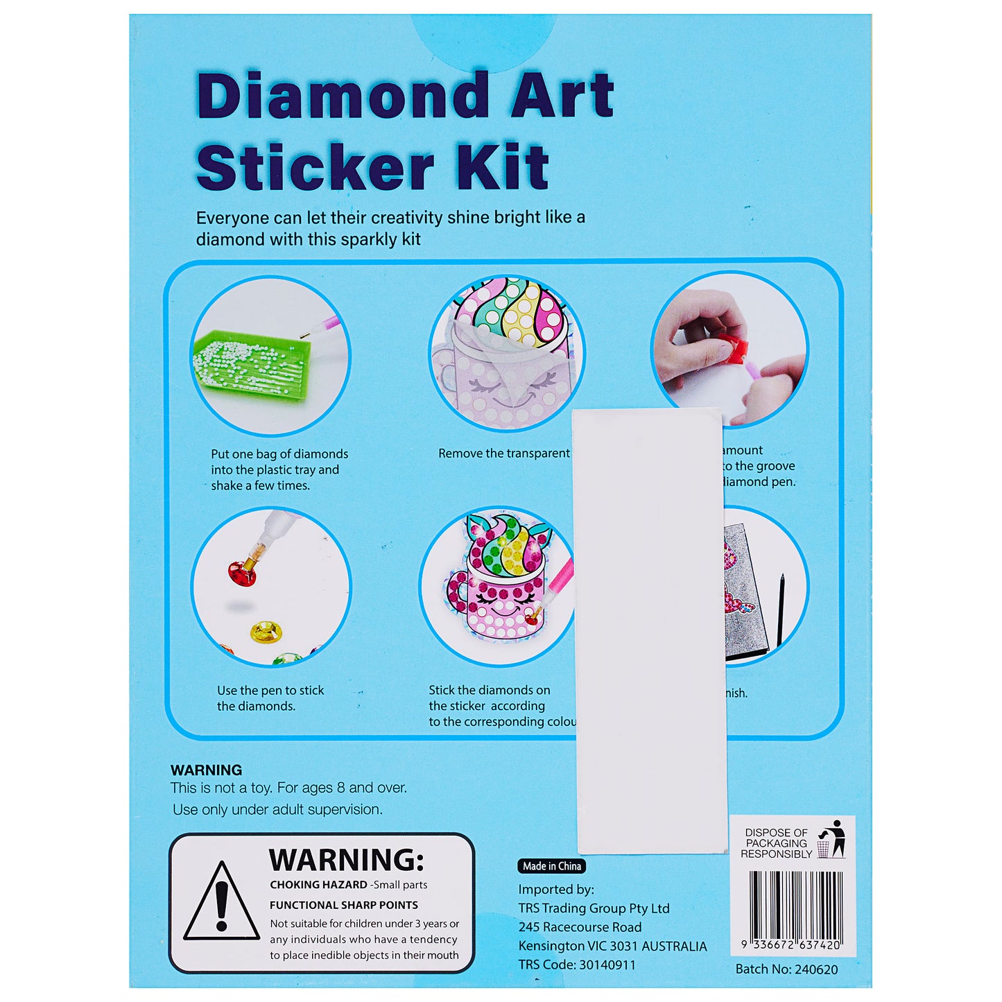 Diamond Painting Kit Unicorn 12pc