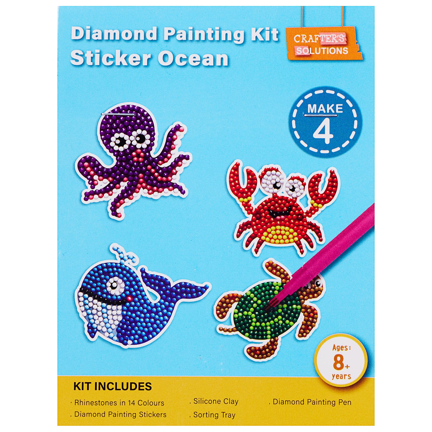 Diamond Painting Sticker Ocean 4pc