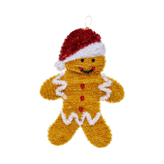 Christmas Gingerbread Tinsel Decoration