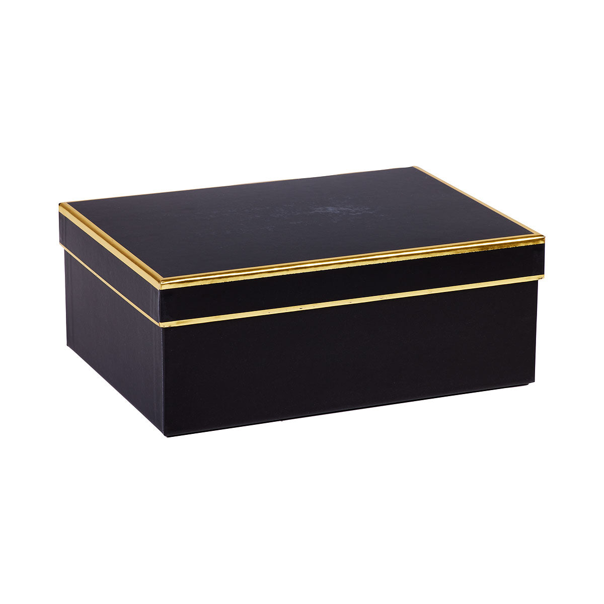 Gift Box Black Gold Trim 29x21x11cm