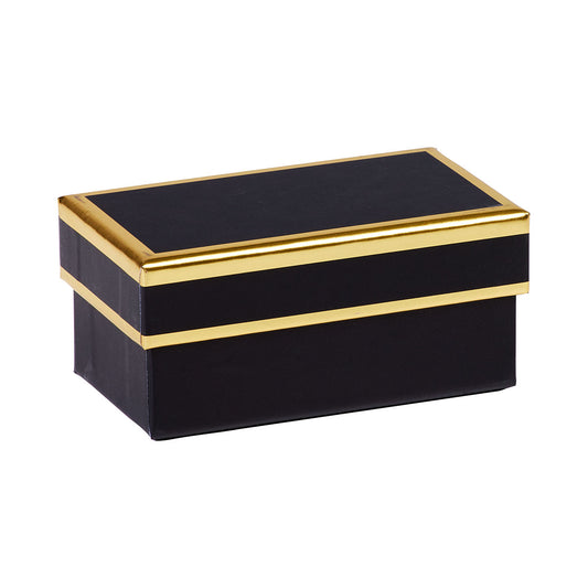 Gift Box Black Gold Trim 10.5x6x4.8cm