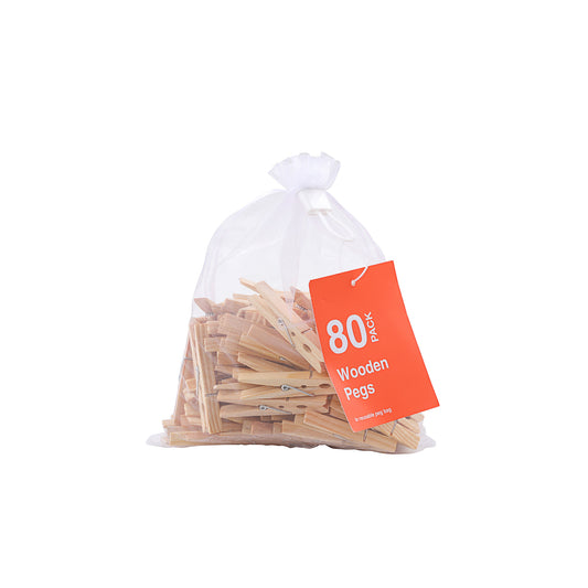 Wooden Pegs 80pk