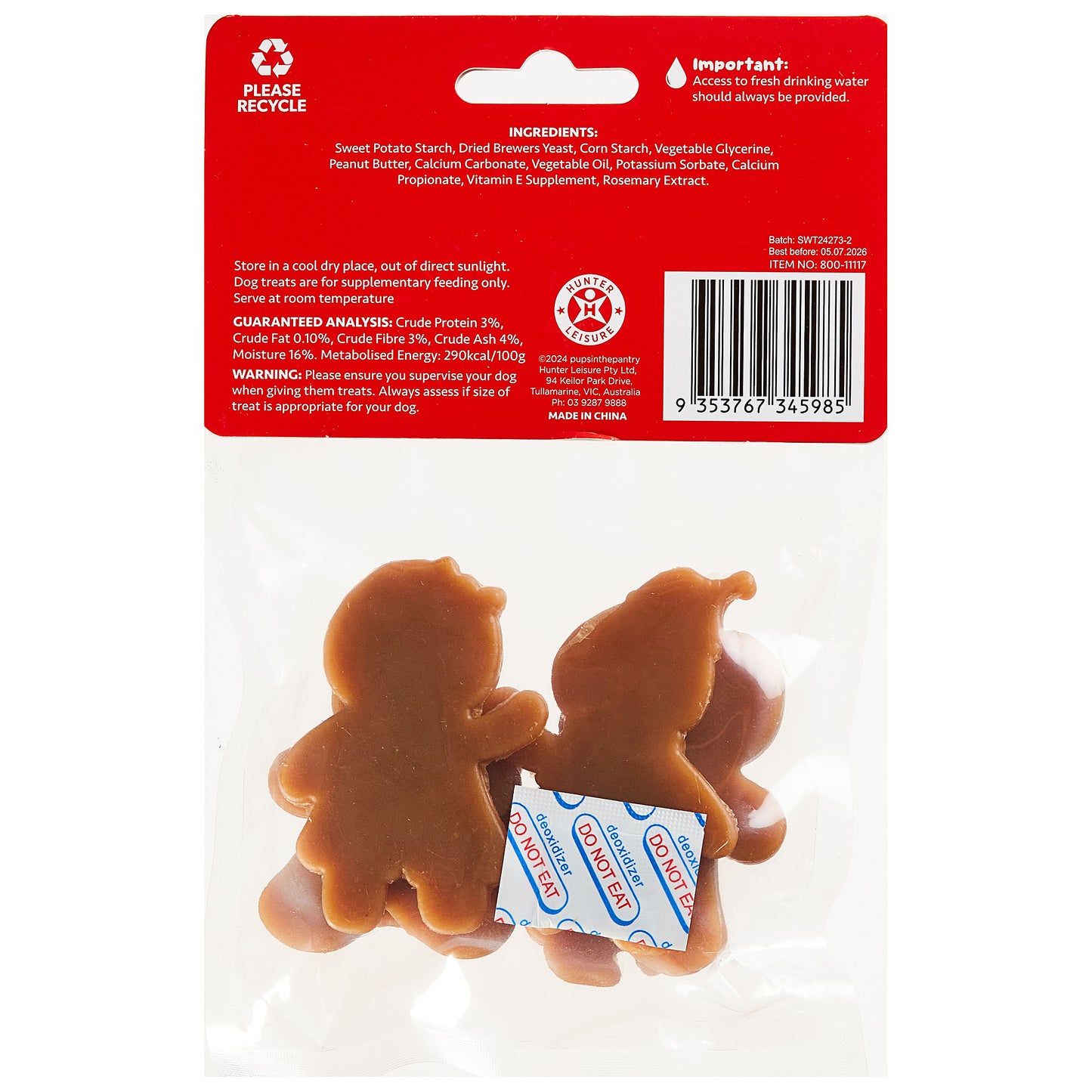 Christmas Pups In The Pantry Gingerbread Family 6pk