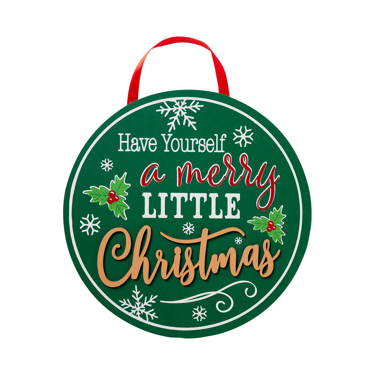 Christmas Round Wall Plaque Assorted