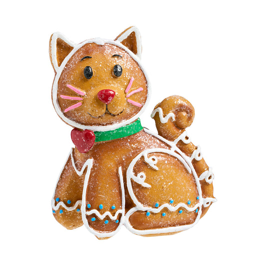 Christmas Gingerbread Dog/Cat Figurine Assorted