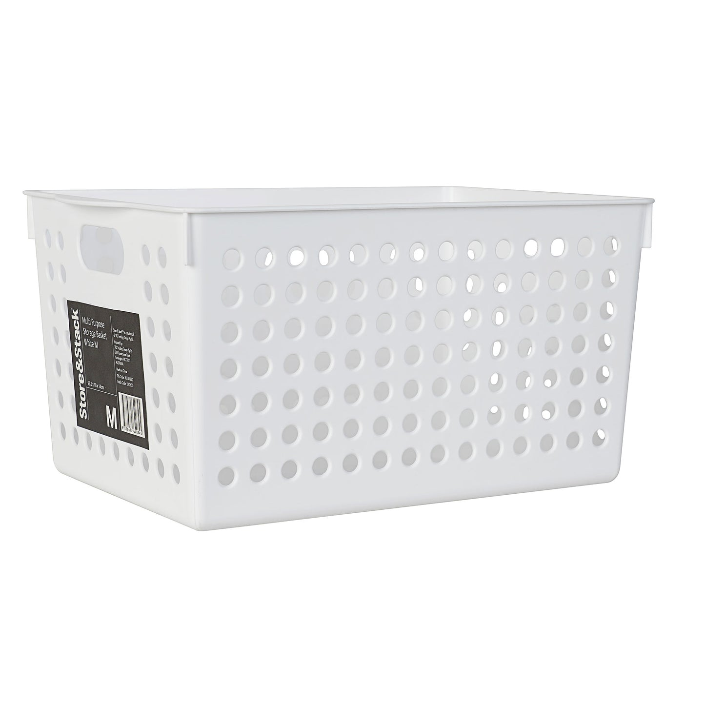 Multipurpose  Storage Basket White Medium