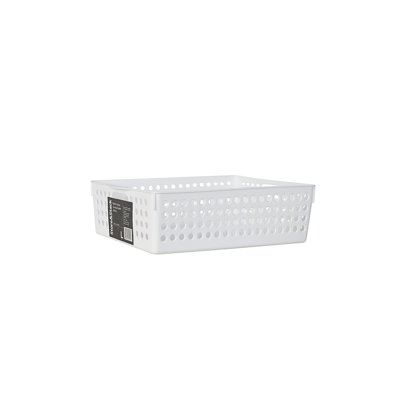 Multipurpose Storage Basket White Large