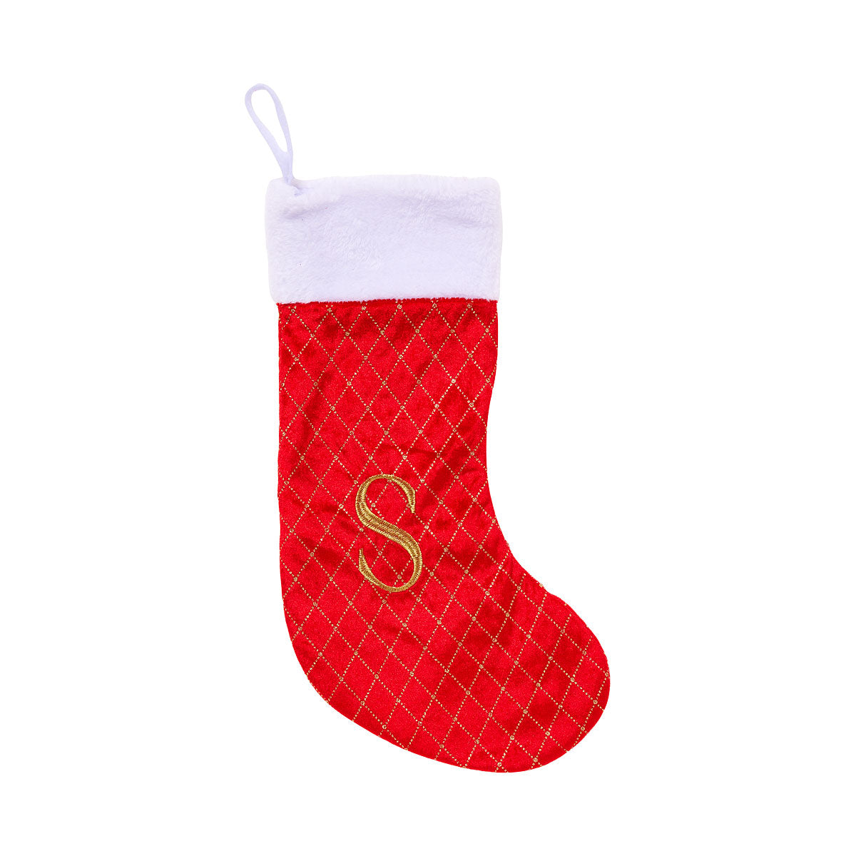 Christmas Monogram Stocking Assorted