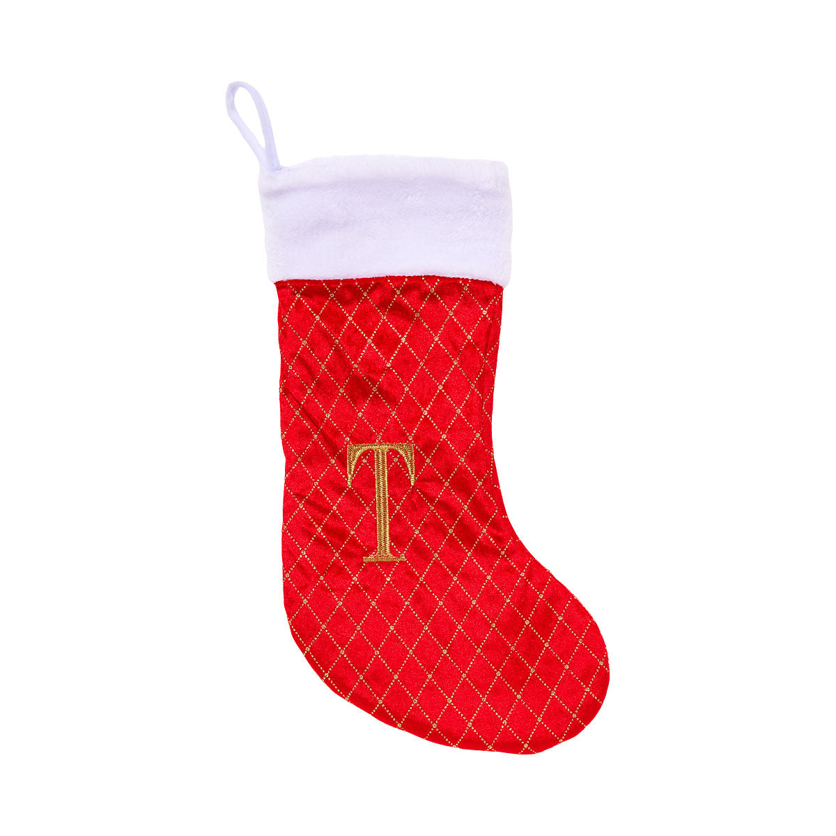 Christmas Monogram Stocking Assorted