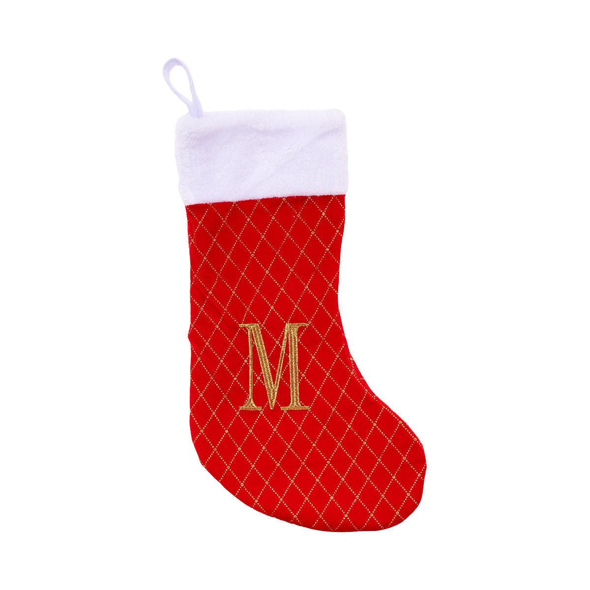 Christmas Monogram Stocking Assorted