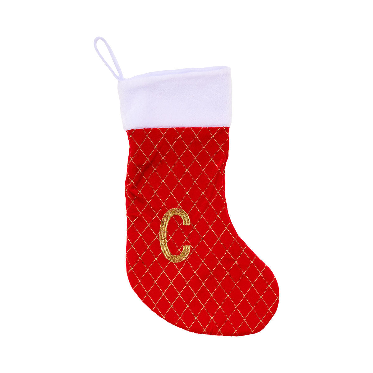 Christmas Monogram Stocking Assorted