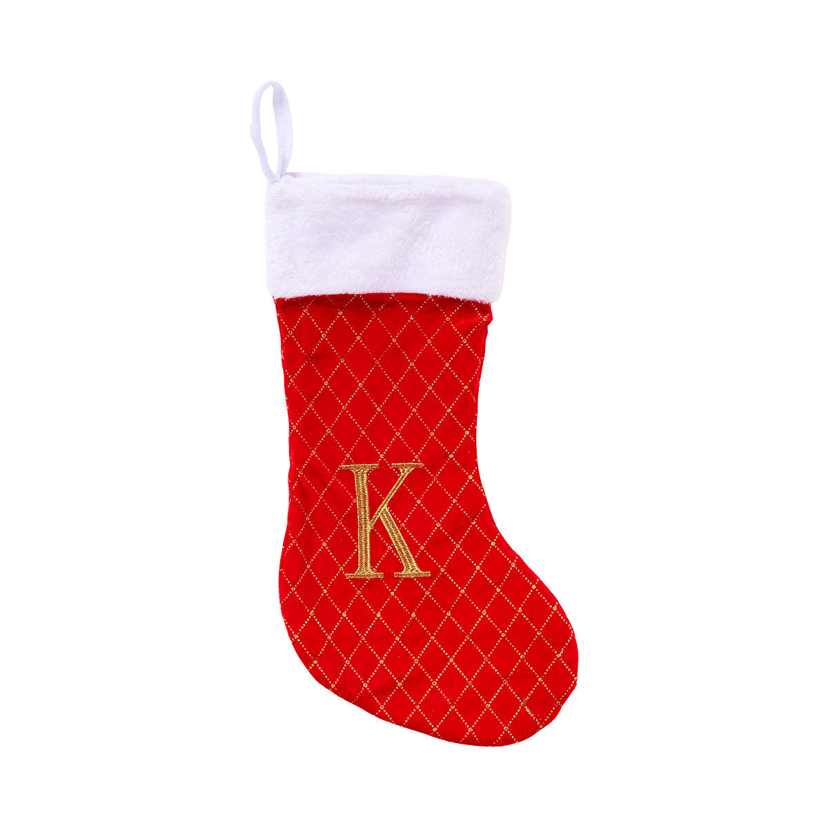 Christmas Monogram Stocking Assorted