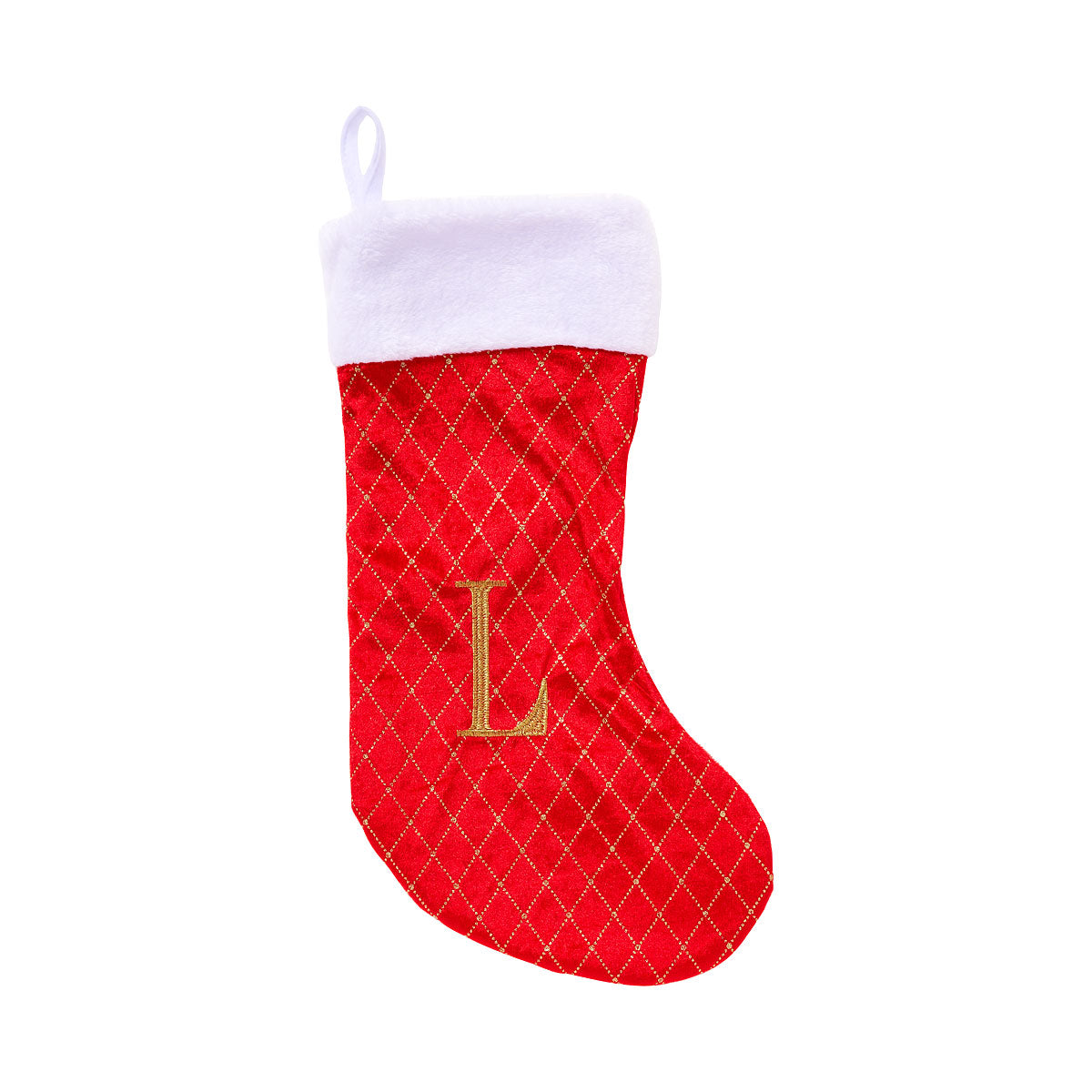 Christmas Monogram Stocking Assorted