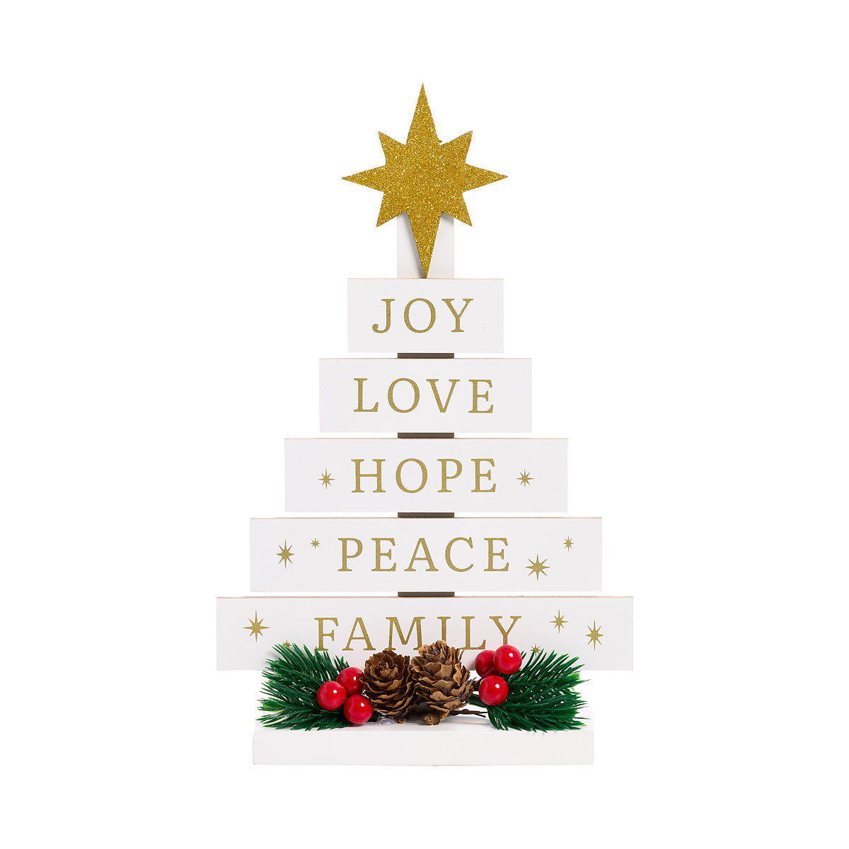 Christmas Tree Tabletop Plaque