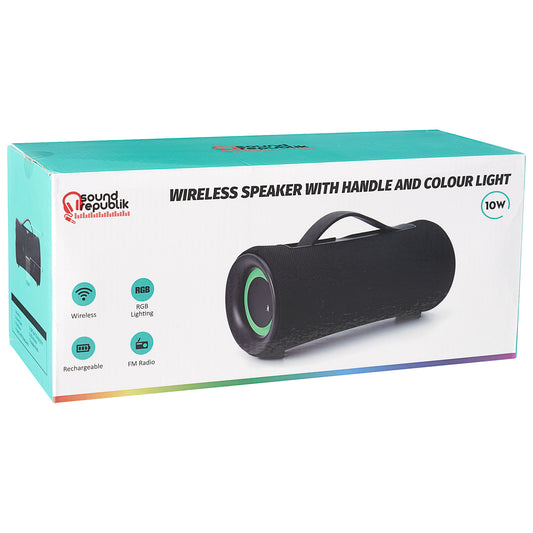 Wireless Speaker with Handle & Colour Light