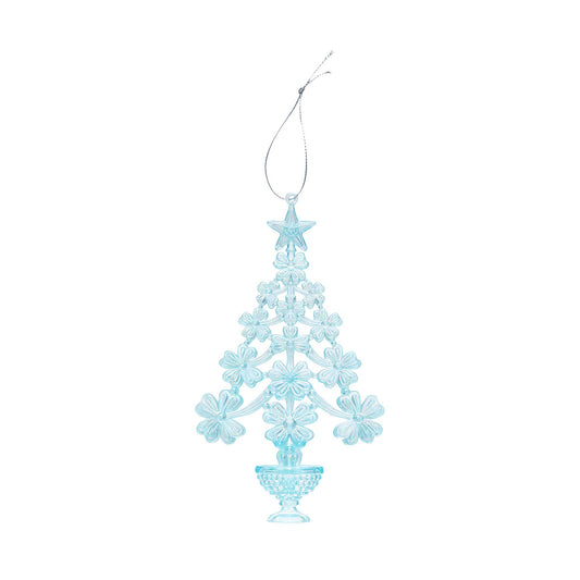 Christmas Tree Decoration Acrylic Blue Assorted