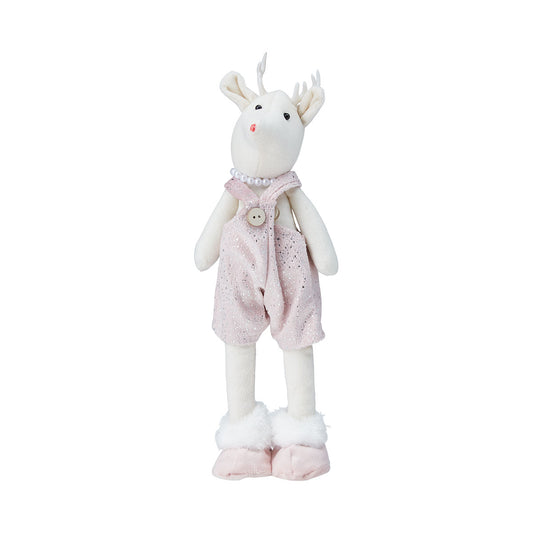 Christmas Battery-Operated Reindeer With Outfit Figurine Assorted