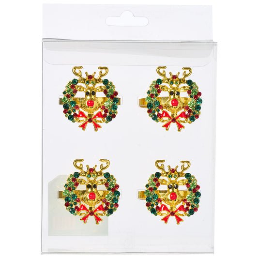 Christmas Napkin Rings 4pk