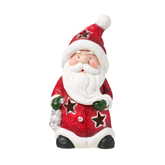 Christmas Solar Santa Figurine