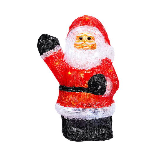 Christmas Battery-Operated Acetate Santa Figurine