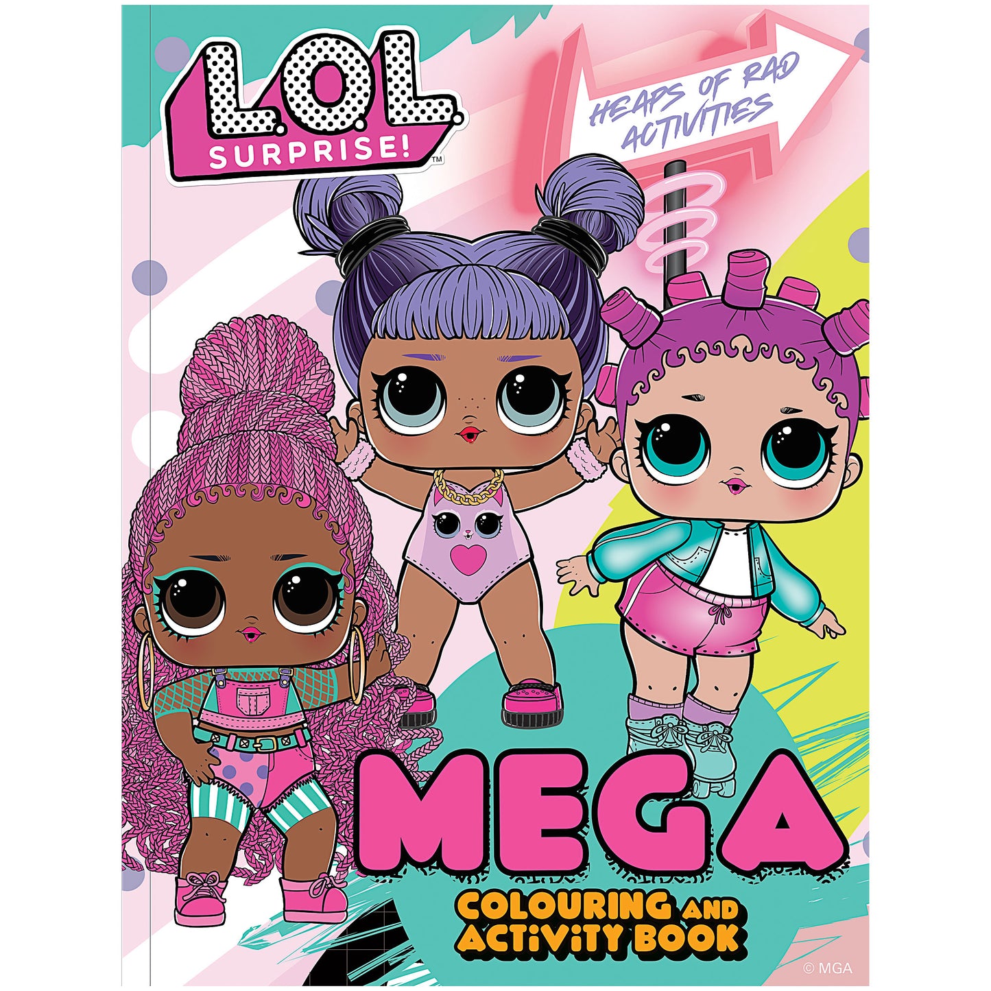 Mega Colouring Licensed Book Assorted