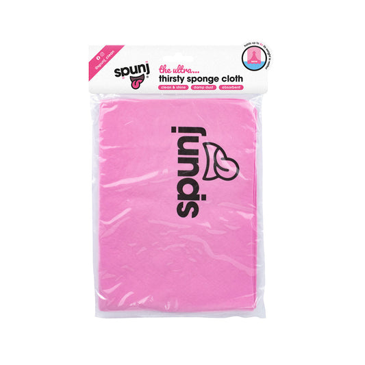 Spunji Sponge Cloth Pink 1pk