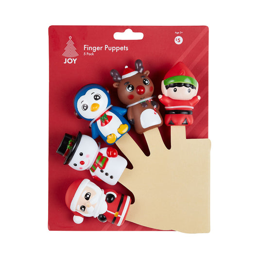 Christmas Finger Puppets 5pk