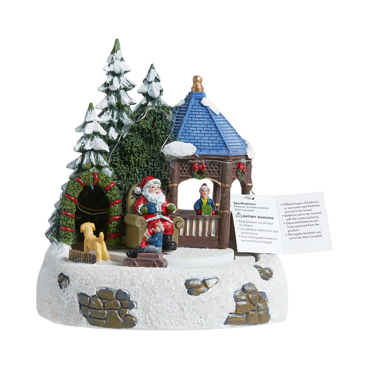 Christmas Battery-Operated Musical Scene Large