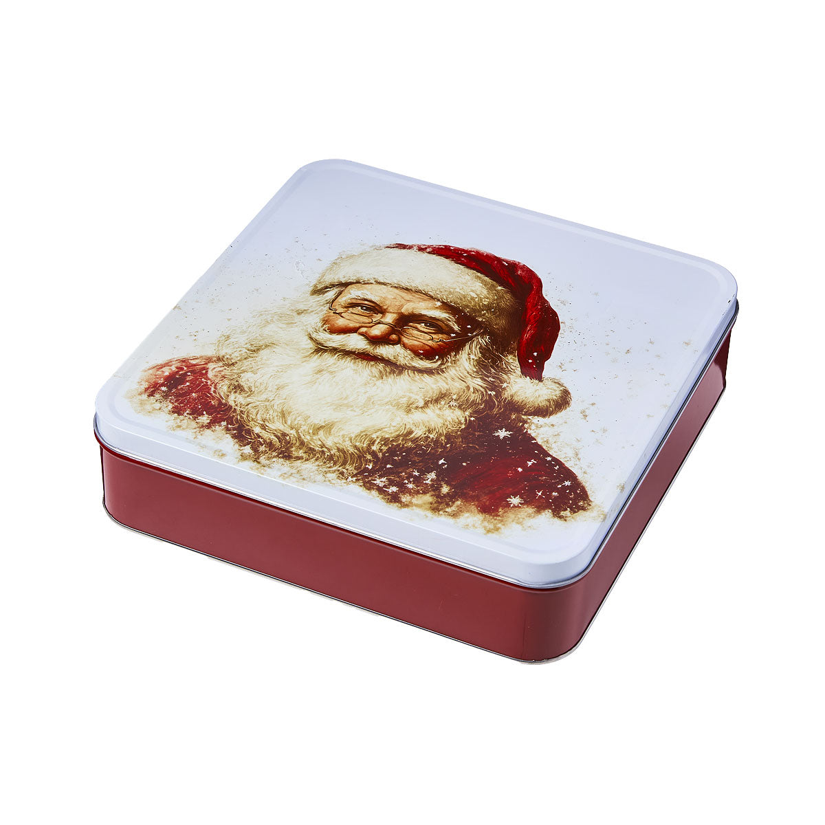 Christmas Square Tin 23.5 x 23.5cm